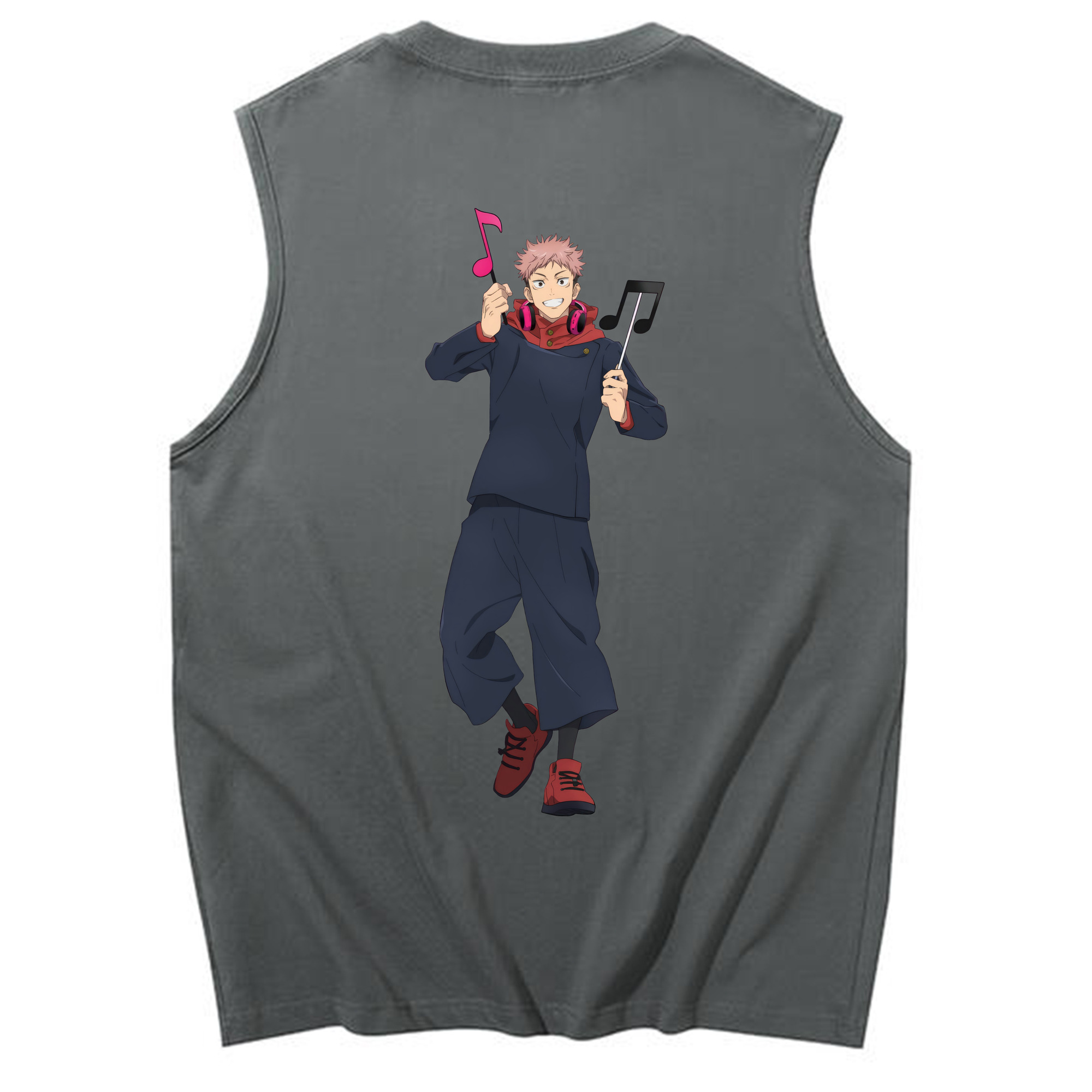 （画像用） 呪術廻戦 Jujutsu Kaisen コットン100％タンクトップ（背面プリント）